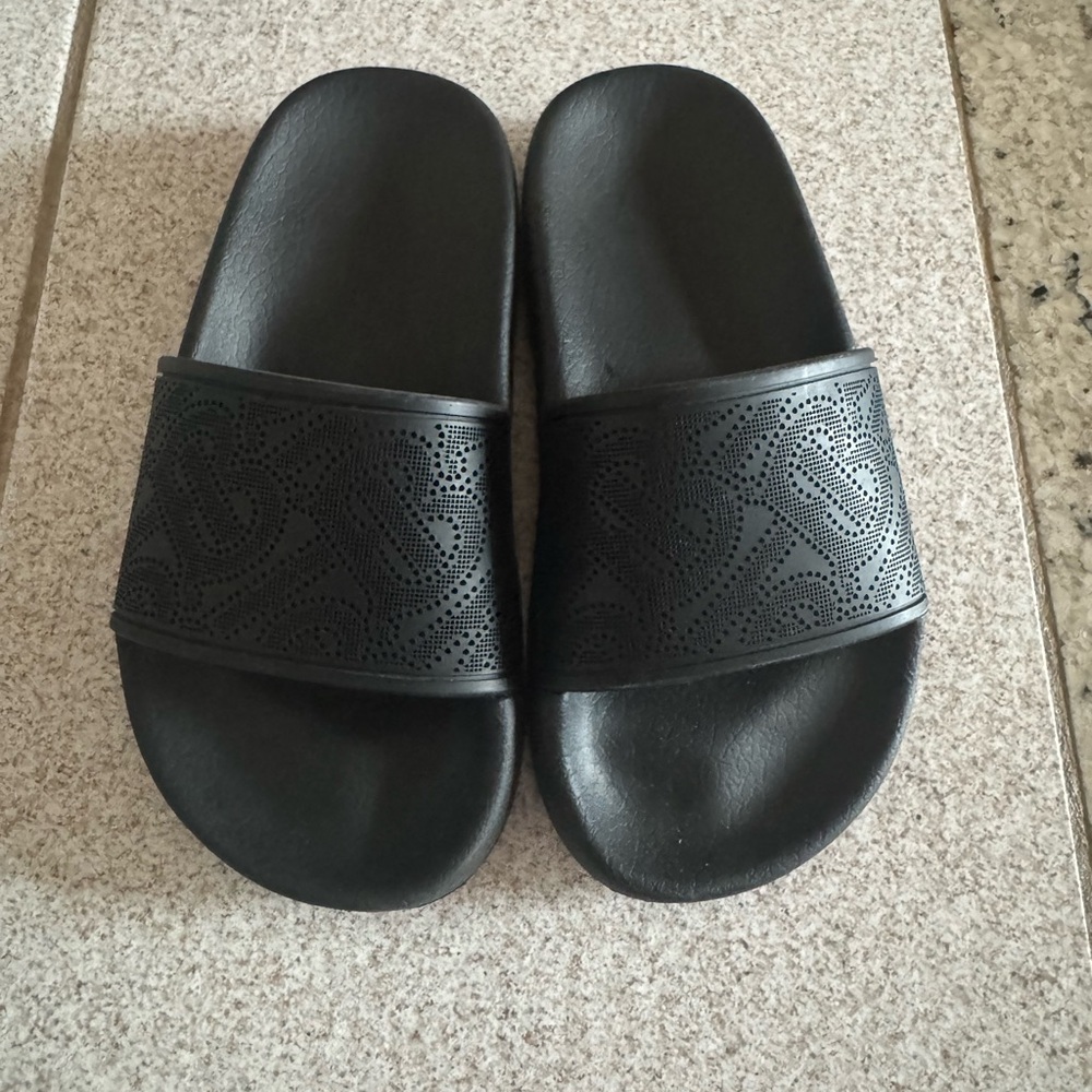 Burberry Black Slide Sandals